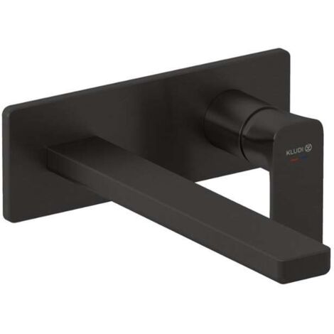 Kludi Renon - Grifo de lavabo empotrado, instalación de 2 orificios, Gunmetal cepillado 42245N275
