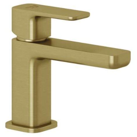 Kludi Renon - Mitigeur de lavabo avec bonde Push-Open, doré brossé 42266N075