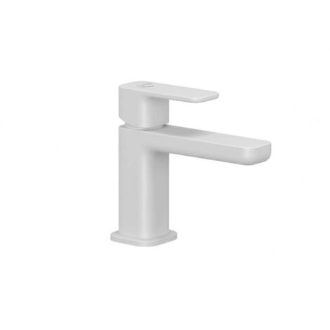 Kludi Renon - Mitigeur de lavabo avec bonde Push-Open, EcoPlus, blanc mat 422675375