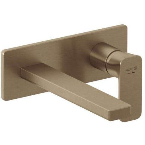 Kludi Renon - Mitigeur de lavabo encastré, 2 trous, bronze brossé 42244N175