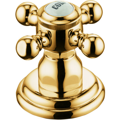 KLUDI Seitenventil Cold ADLON Standmontage vergoldet 23Kt 518174520