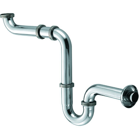 KLUDI sifón economizador de espacio G 1 1/4, cromo, 1025505-00