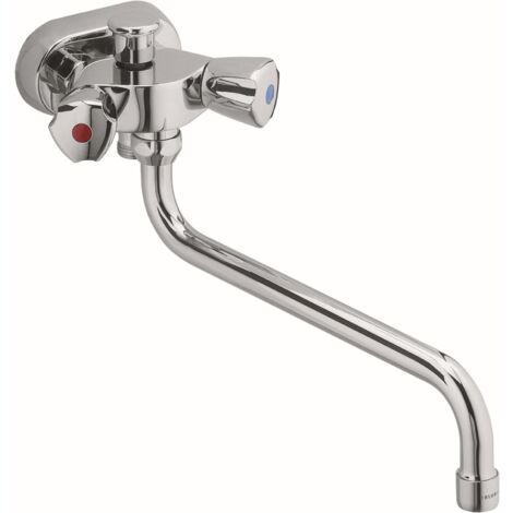 KLUDI STANDARD WFB-Zweigriff Spezial m.Grt. chrom Auslauf 250mm chrom
