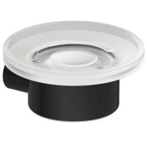Kludi Vela R - Seifenschale mit Halter, Glas/schwarz matt 5898539