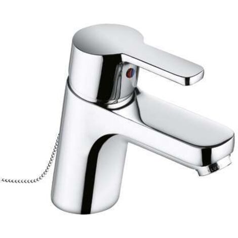 KLUDI Waschtisch-Einhandmischer LOGO NEO versenkbare Kette chrom 372800575