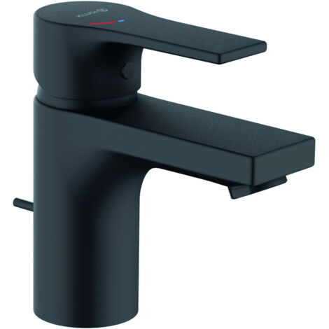 Kludi Zenta SL - grifo de lavabo, con caño, EcoPlus, negro mate 482633965