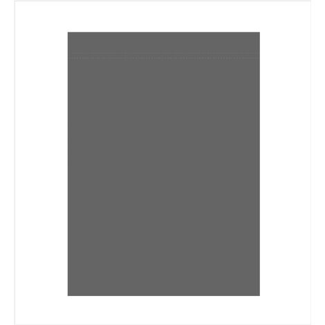 KLULK Lenzuolo Sopra Piazza e Mezza Grigio 100% Cotone 180 x 290 Cm Made In Italy 1 Posto e mezzo