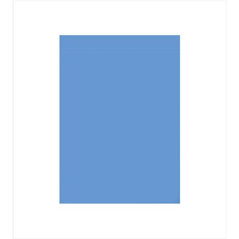 KLULK Lenzuolo Sopra Una Piazza e Mezza Blu Cobalto 100% Cotone 180 x 290 Cm Made In Italy 1 Posto e Mezzo