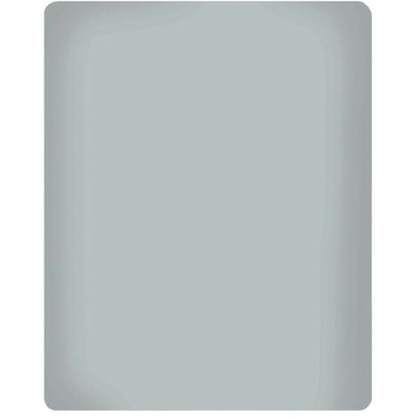 KLULK Lenzuolo Sotto Con Angoli Elasticizzati Matrimoniale Grigio, 100% Percalle Di Cotone 175 x 200 + 27 Cm, Made In Italy