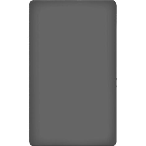 KLULK Lenzuolo Sotto Con Angoli Elasticizzati Singolo 100% Cotone Grigio 90 X 200 + 27 Cm Made In Italy 1 Posto