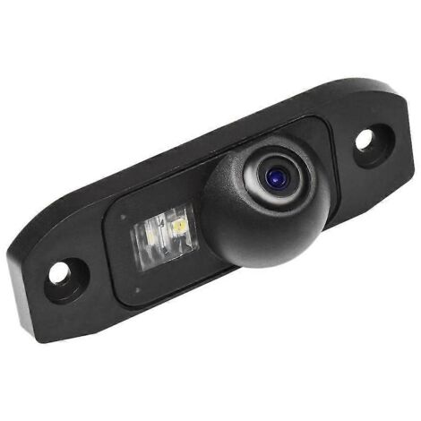 KLVGTIFS PU - Caméra de recul pour voiture avec vision nocturne LED et affichage de la plaque d'immatriculation pour Volvo S80L/S40L/S80/S40/S60/V60/XC90/XC60/C70/S60L (2 x vis de fixation)