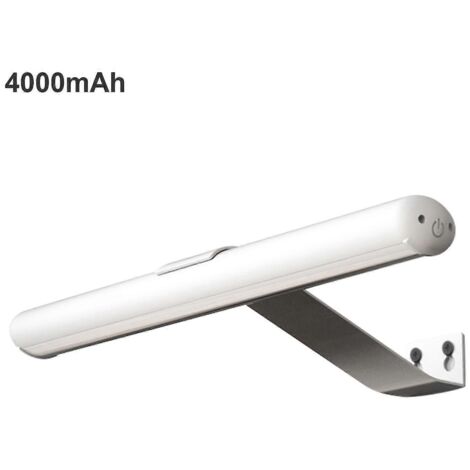 KLVGTIFS PU - Lampe de tableau blanche 4000 mAh avec télécommande, 3 modes d'éclairage et angle réglable, fonctionnant sur batterie - Fonctionne sur piles