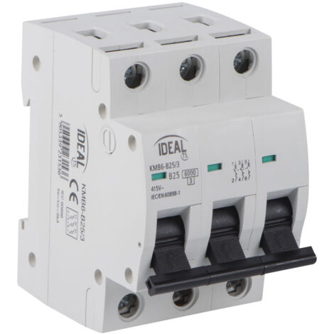 KMB6 3P C06 Disyuntor de sobrecorriente ideal