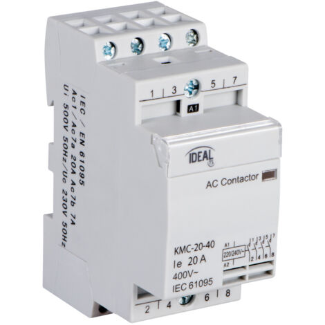 KMC 25A 230V 3NO+1NC Ideal Schütz