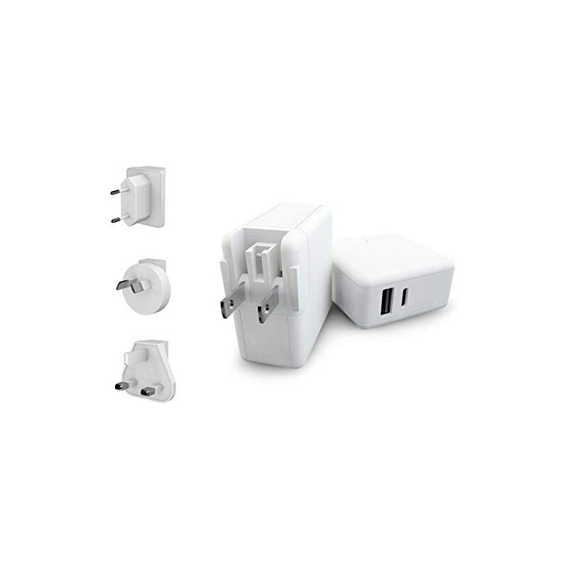 

Kmp Creative Lifestyle Products - KMP - Cargador para Apple (42 W, 2 Puertos USB-C), Color Blanco