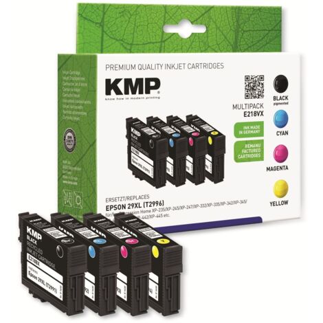 KMP E218VX Multipack BK/C/M/Y kompatibel mit Epson T 2996 XL Druckerpatronen