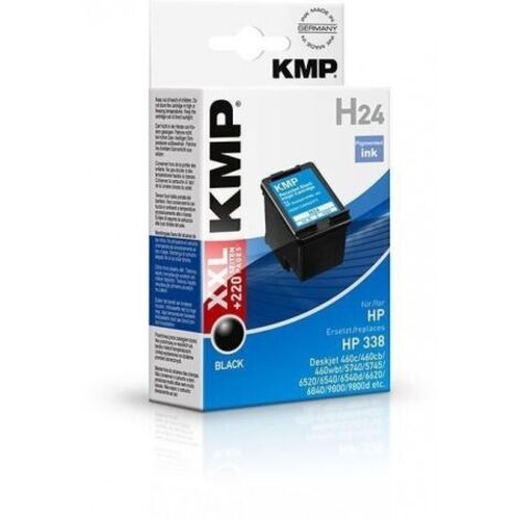 KMP H24 Tintenpatrone schwarz kompatibel mit HP C 8765 E Druckerpatronen