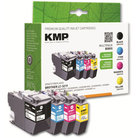 KMP Tintenmultipack B54VX, ersetzt Brother LC-3219XL BK/C/M/Y