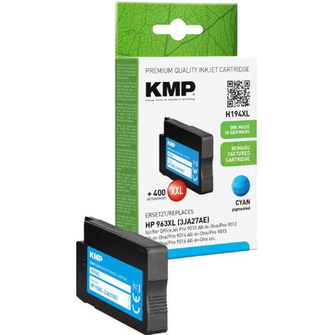 KMP Tintenpatrone H194XL cyan ersetzt HP963XL (3JA27AE)