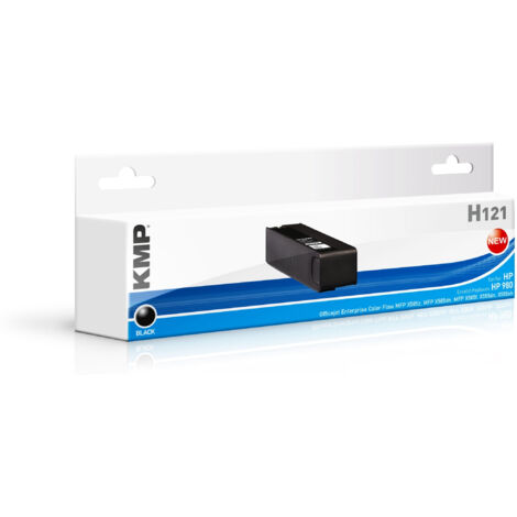 KMP Tintenpatrone kompatibel für HP 980 (D8J10A), schwarz