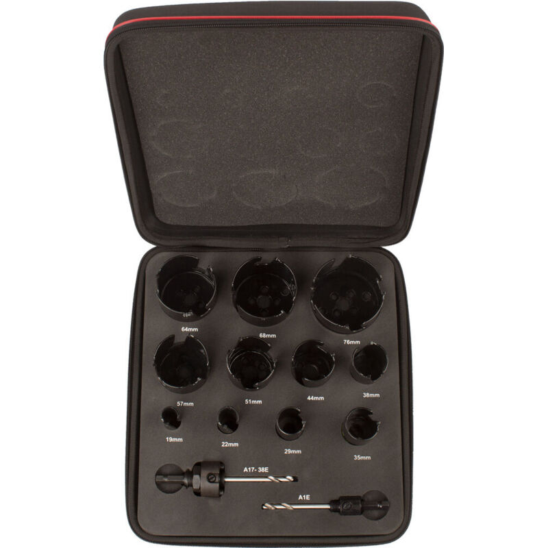 Starrett - KMP11021 KMP11021 tct General Purpose Holesaw Kit, 13 Piece STRKMP11021