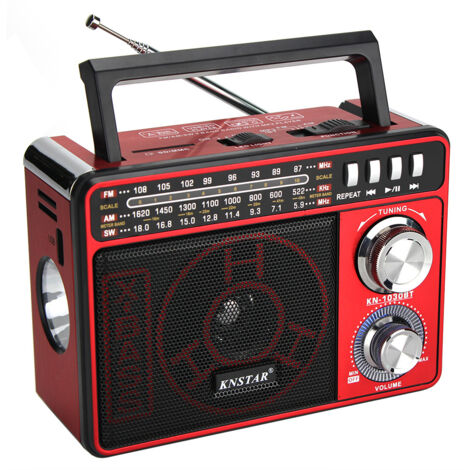KN-1030BT AM/FM-Radio, tragbares Netzradio mit Bedienungsfunktion