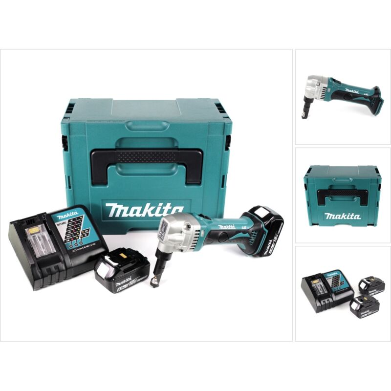 Makita - Roditrice 18 v Li-Ion 5 Ah 2 batterie, caricabatterie, valigetta - DJN161RTJ