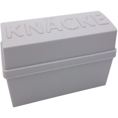 Knäckebrotbox Brotbox Knäckebrot Box Brotdose Aufbewahrungsbox Vorratsdose - hellgrau