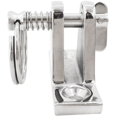Knauf aus Edelstahl 316 mit bergförmiger Sitzfläche / Bergförmiger Sitz mit Ringstift, Schiffs- und Nautikbeschläge mit Ringstift.