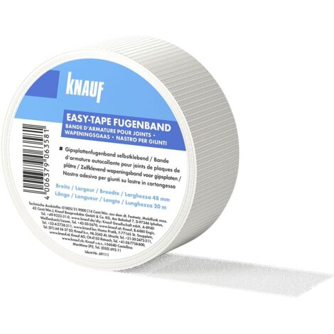 Knauf easy-tape Fugenband selbstklebend Spachtelarbeiten Glasfaser Fugenstreifen