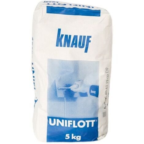 Enduit de rebouchage en poudre 5 kg – Pour joints intérieurs – Préparation facile avec de l'eau – Qualité de l'air A+ – Knauf
