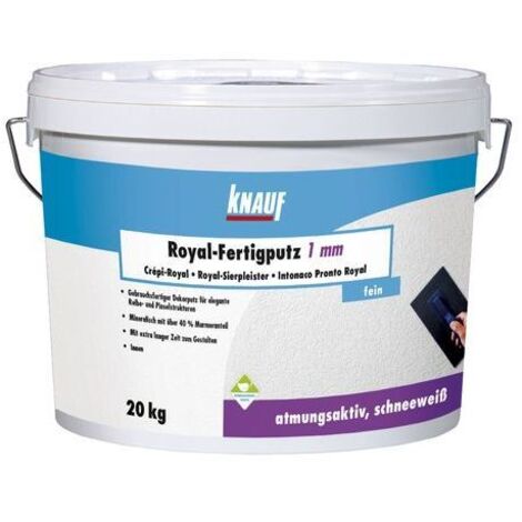 Knauf Royal-Fertigputz 20 kg 1,0 mm Körnung schneeweiß Putze