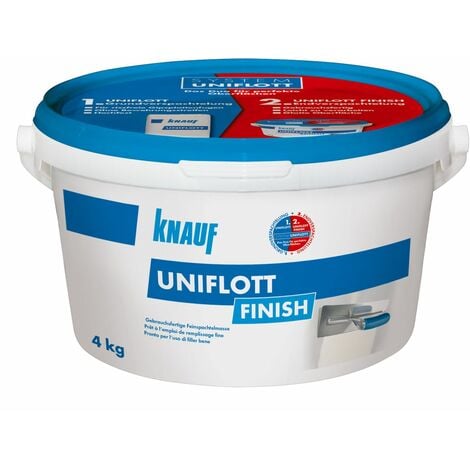 Knauf Uniflott Finish - 4 kg Feinspachtelmasse Fertigspachtel Fugenspachtel