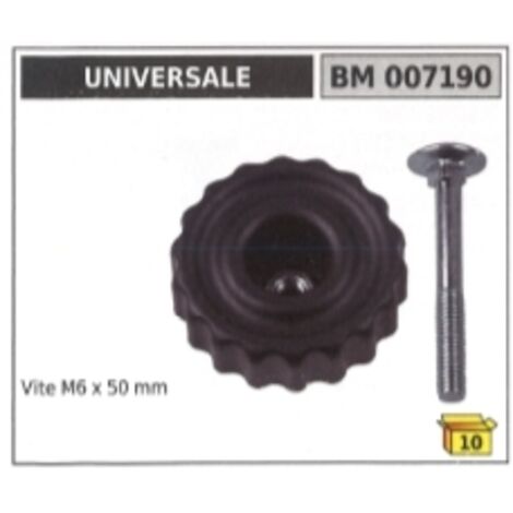 Knaufbefestigung UNIVERSAL-Rasenmäher mit Mutter und Schraube M6 x 50 mm 007190