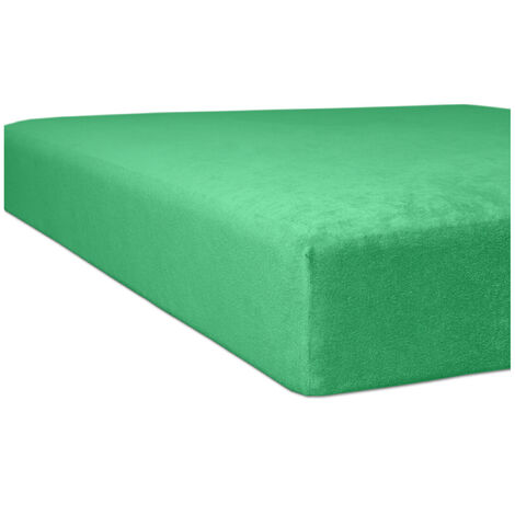 Kneer Flausch-Frottee Spannbetttuch für Matratzen bis 22 cm Höhe Qualität 10 Farbe tundra 140-160x200 cm