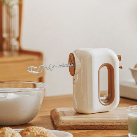 Knethaken für Handmixer – Ersatzaufsätze aus Edelstahl, Backset mit weißem Teigtrenner