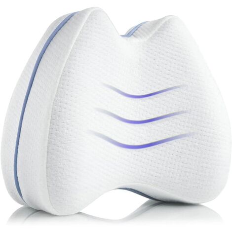 Kniekissen für Seitenschläfer I Orthopädisches Beinkissen für optimalen Schlaf I Ergonomisches Lagerungskissen aus Memory Foam I Atmungsaktiver Bezug