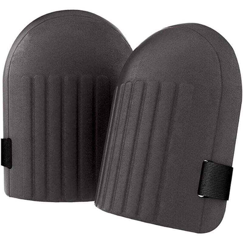 Image of Knieschoner für die Gartenarbeit mit verstellbaren Riemen, weich und wasserdicht, 1 Paar, schwarz