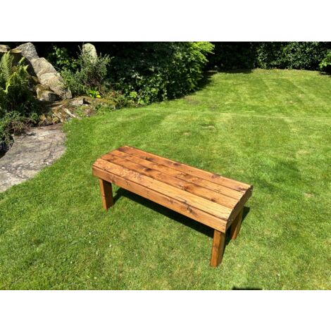 CHARLES TAYLOR TRADING Knights Double Form Garden Table - Timber - L16 x W40 x H17 cm