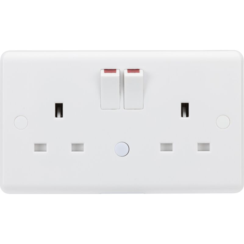 Knightsbridge - 13A 2G dp switched socket with night light function - CU9NL