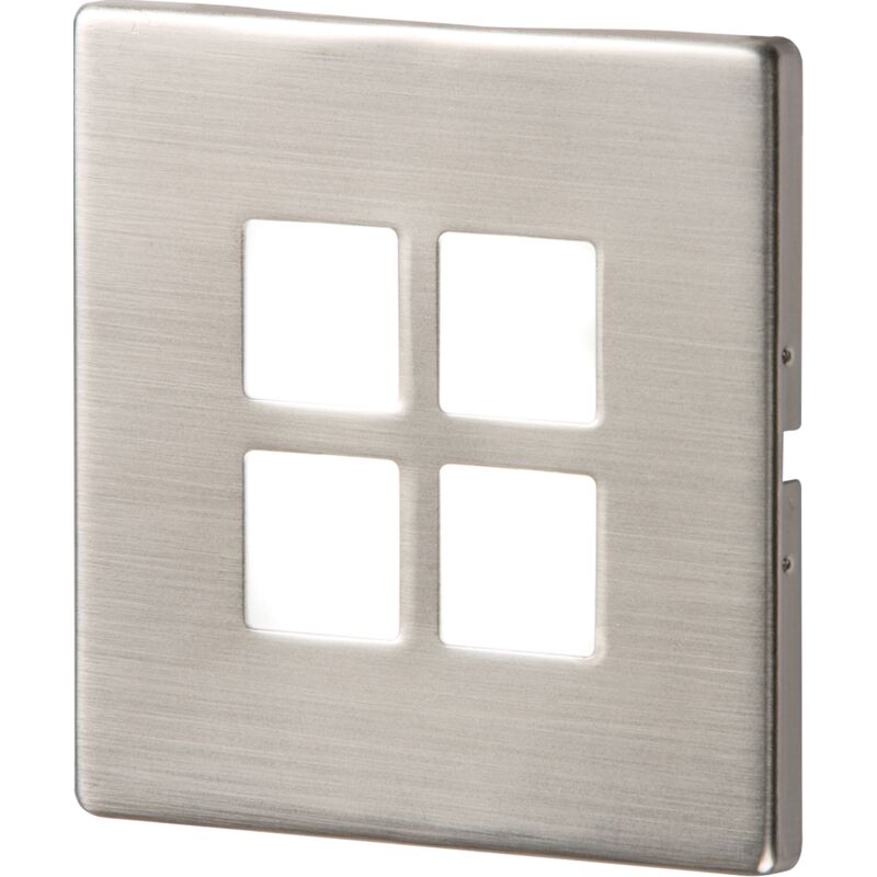 Knightsbridge - 230V IP20 1W Stainless Steel Recessed led Wall Light - NH025AW