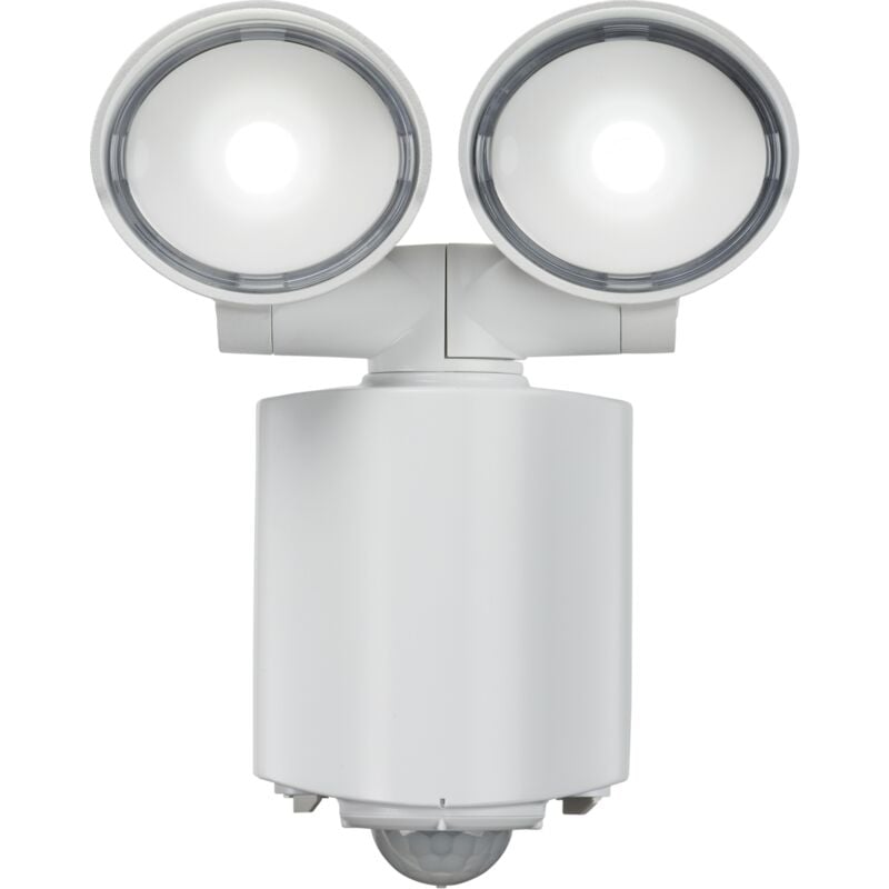 Knightsbridge - 230V IP55 Twin Spot led Security Light - White - FL16AW
