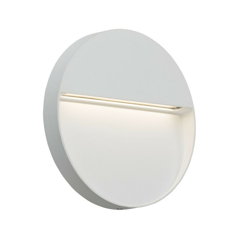 Knightsbridge LED Round Wall /Guide light - White, 230V IP44 4W