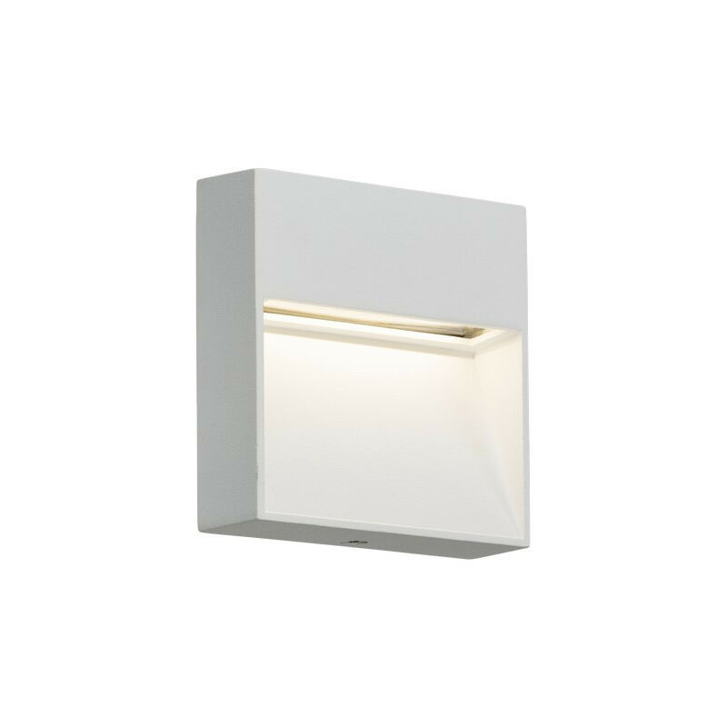 Knightsbridge LED Square Wall /Guide light - White, 230V IP44 2W