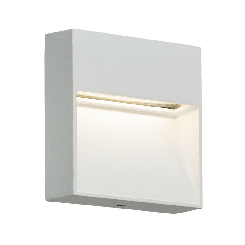 Knightsbridge Switches Sockets&lighting - Knightsbridge LED Square Wall /Guide light - White, 230V IP44 4W