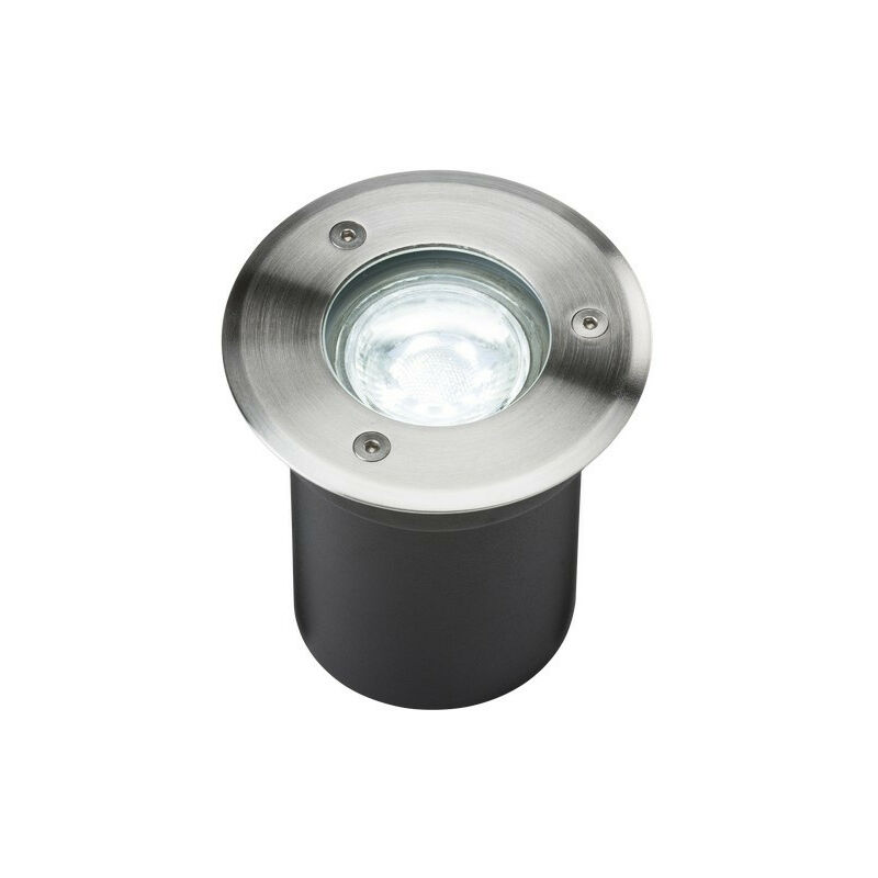 Led Stainless Steel Recessed Ground Light - 6000K, 230V IP65 3W - Knightsbridge