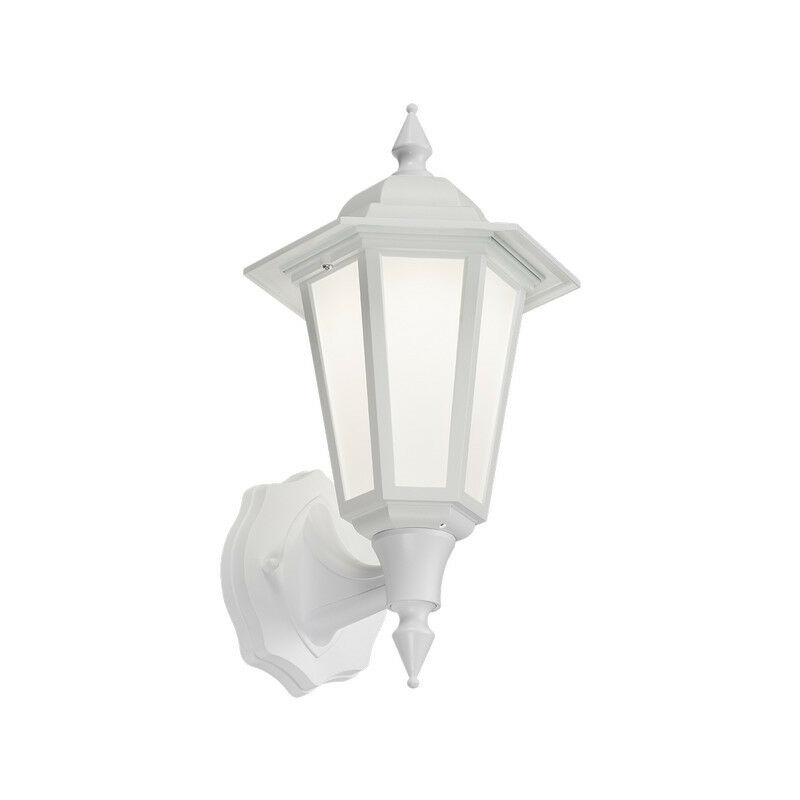 Knightsbridge LED Wall Lantern - White, 230V IP54 8W
