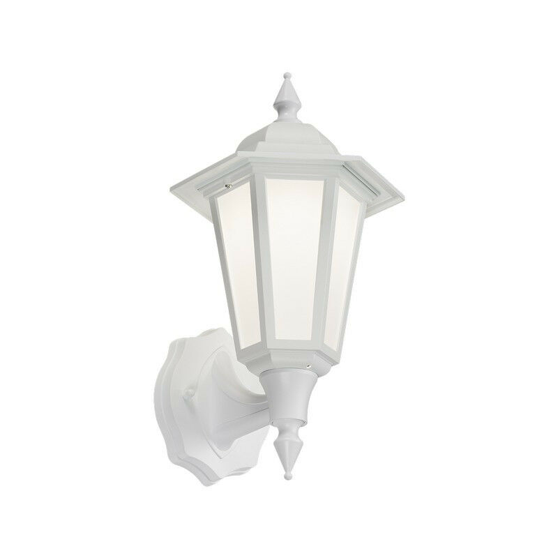 Led Wall Lantern - White, 230V IP54 8W - Knightsbridge