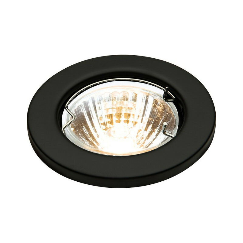 Matt Black Downlight with Bridge, 12V 50W - Knightsbridge