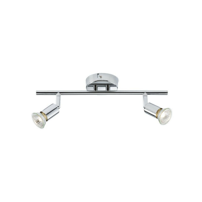 Knightsbridge Switches Sockets&lighting - Knightsbridge Twin Bar Spotlight - Chrome, 230V GU10